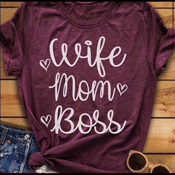 Just In *❤️Wife ❤️ Mom ❤️ Boss Tees - Picture 4 of 4
